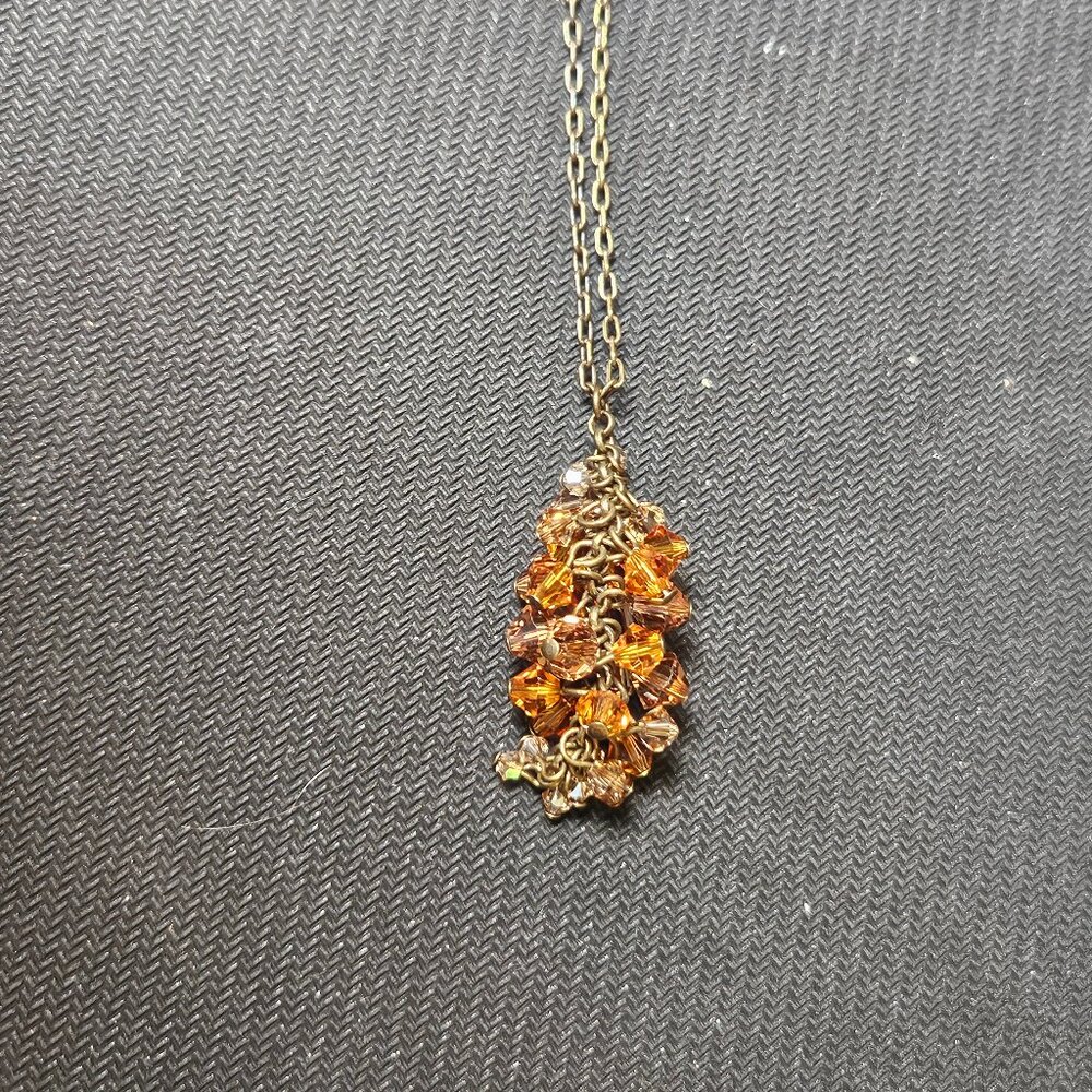 Touchstone Crystal Long Necklace